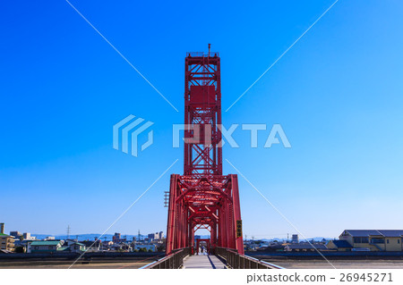 Chikugo River rising bridge Chikugo River rising bridge 26945271