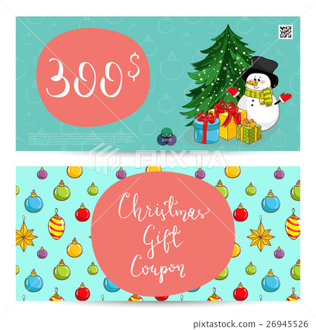Christmas Gift Voucher with Prepaid Sum Template Christmas Gift Voucher with Prepaid Sum Template 26945526