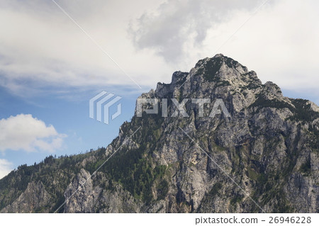 Traunstein Mountain on bank of Traunsee in Austria 26946228