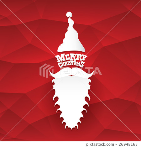 vector Christmas hipster santa claus greeting card vector Christmas hipster santa claus greeting card 26948165