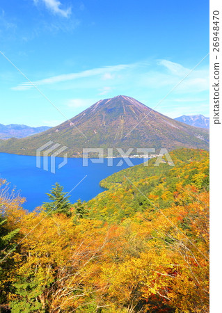 奧金尼克湖中禪寺和南台山[秋天/秋天的葉子] 26948470