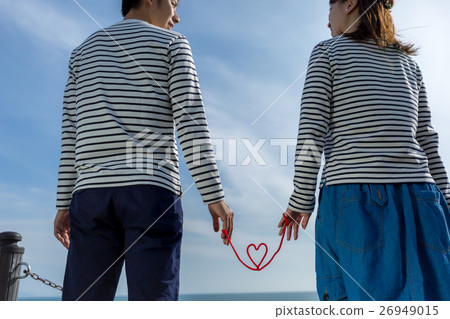 Bridal photo two people red thread 26949015