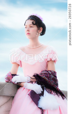 Proud girl in the image of the princess Proud girl in the image of the princess 26950728