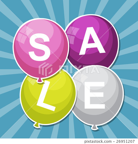 Sale Balloon Concept of Discount. Vector Sale Balloon Concept of Discount. Vector 26951207