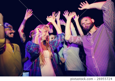 Group Of People Dancing Concept 26955724
