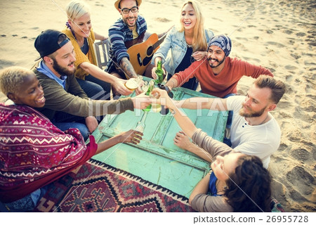 Group Of People Drinking Togetherness Concept Group Of People Drinking Togetherness Concept 26955728
