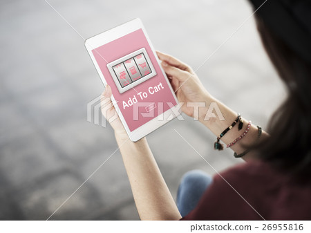 Add to Cart Online Shopping Order Store Buy Concept Add to Cart Online Shopping Order Store Buy Concept 26955816