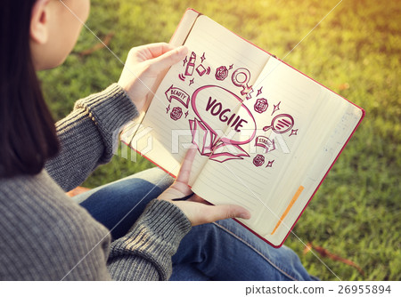 Feminine Icons Symbols Outside Box Sketch Concept 26955894