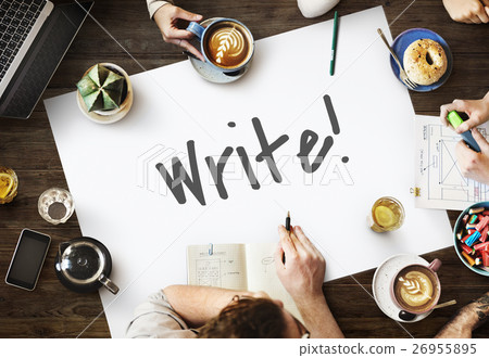 Wtite Agenda Calendar Planner Concept 26955895