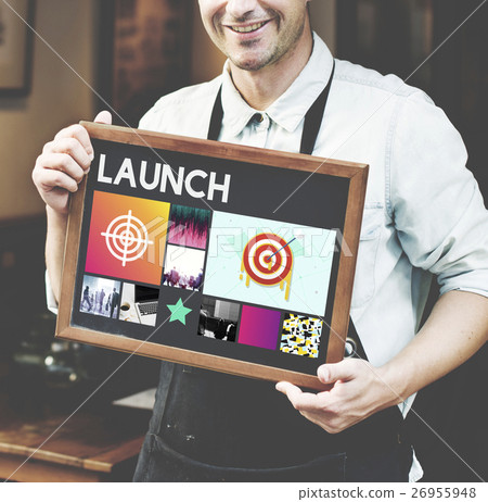 Launch Target Goals Rocketship Graphic Concept Launch Target Goals Rocketship Graphic Concept 26955948