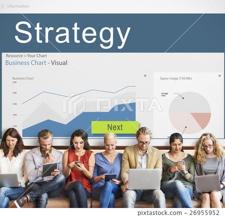 Business Strategy Graph Analysis Marketing Concept Business Strategy Graph Analysis Marketing Concept 26955952