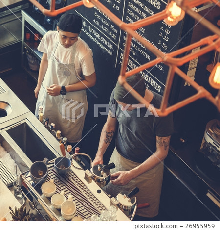 Coffee Shop Bar Counter Cafe Restaurant Relaxation Concept Coffee Shop Bar Counter Cafe Restaurant Relaxation Concept 26955959