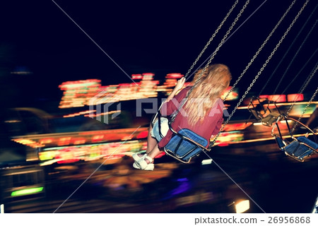 Swing Spining Amusement Carninal Enjoyment Concept 26956868