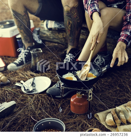 People Friendship Hangout Traveling Destination Camping Concept 26957236
