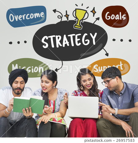 Business Goals Mission Word Diagram Concept 26957583