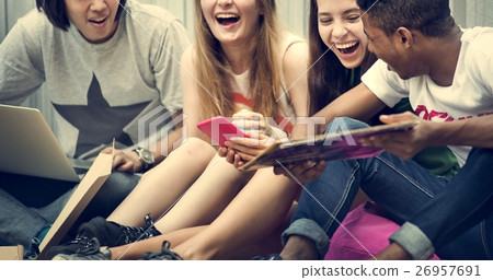 Friends Hipster Teenager Buddies Concept Friends Hipster Teenager Buddies Concept 26957691