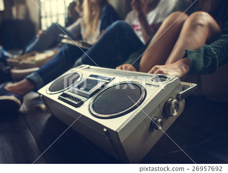 Radio Music Friends Unity Style Teens Casual Concept Radio Music Friends Unity Style Teens Casual Concept 26957692