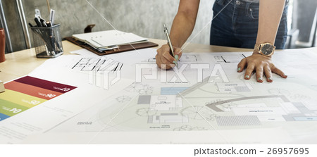 Design Studio Architect Creative Occupation Blueprint Concept Design Studio Architect Creative Occupation Blueprint Concept 26957695