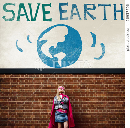 Earth Day Globe Icon Concept 26957706