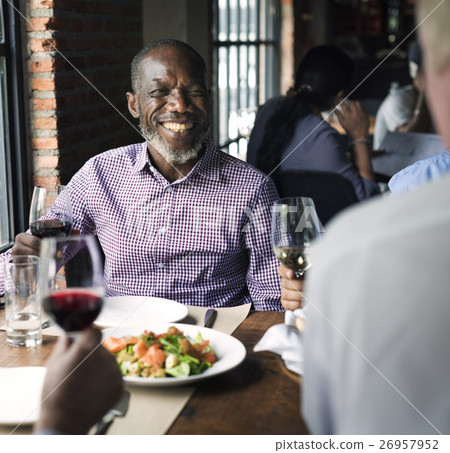 Business People Dining Together Concept Business People Dining Together Concept 26957952