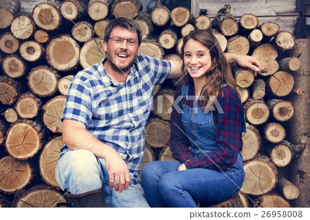 Family Father Daughter Smiling Togetherness Sawmill Concept Family Father Daughter Smiling Togetherness Sawmill Concept 26958008