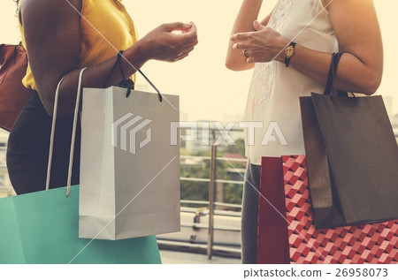 Woman Femininity Shopping Relax Concept 26958073