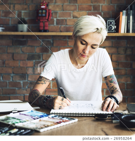 Tattoo Woman Creative Ideas Design Inspiration Concept 26958264