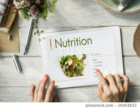 Nutrition Healthy Diet Plan Concept Nutrition Healthy Diet Plan Concept 26958833