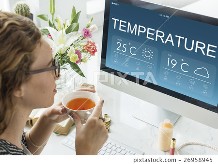Temperature Weather Forecast Climate Concept Temperature Weather Forecast Climate Concept 26958945