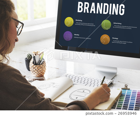 Branding Marketing Strategy Ideas Concept 26958946