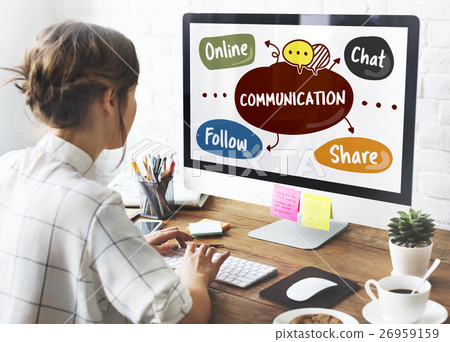 Social Media Word Diagram Concept 26959159