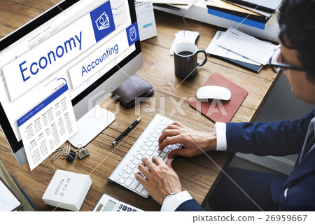 Stock Market Trade Business Analysis Investment Concept 26959667