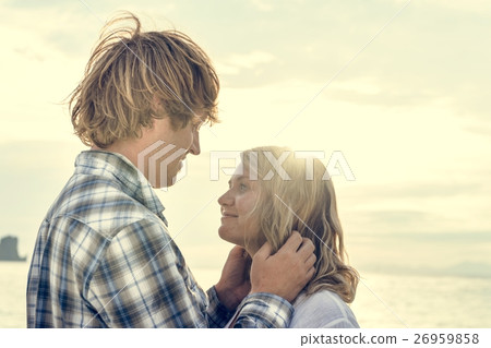 Couple Beach Cheerful Summer Vacation Tropical Concept 26959858