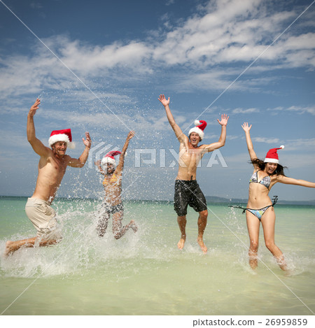 Couple Beach Cheerful Summer Vacation Tropical Concept 26959859