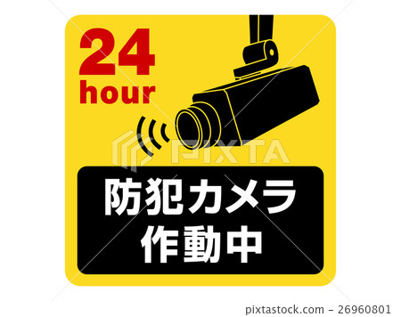 Security camera sticker Security camera sticker 26960801