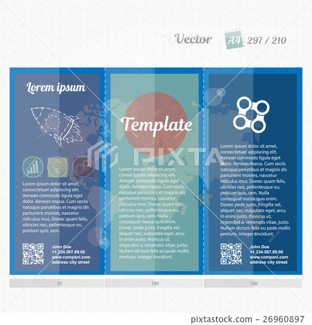 Brochure mock up design template for business 26960897