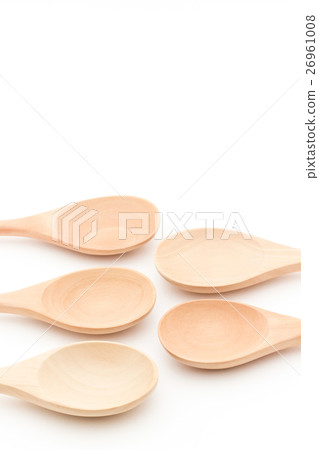 勺子木勺：木製的勺子 26961008