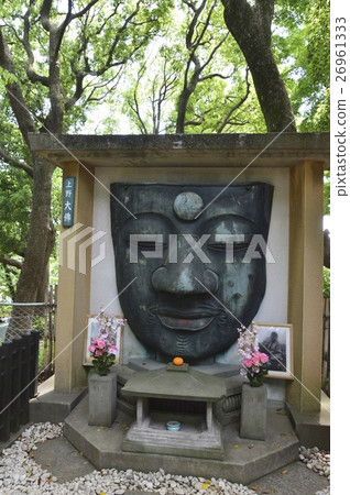 上野大佛的“面部浮雕”(上野御苑/東京都台東區) 上野大佛的“面部浮雕”(上野御苑/東京都台東區) 26961333