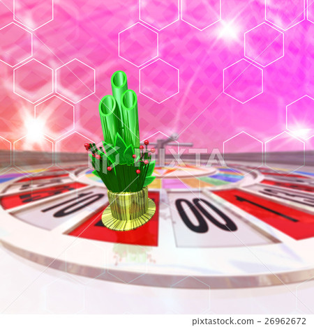 Roulette which the New Year Kadomatsu occupies 26962672