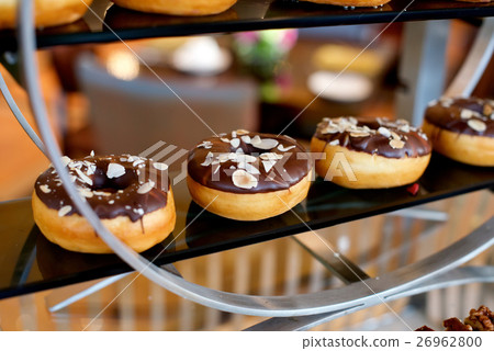 Chocolate Almond Donuts 26962800