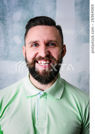 Happy bearded man 26964069