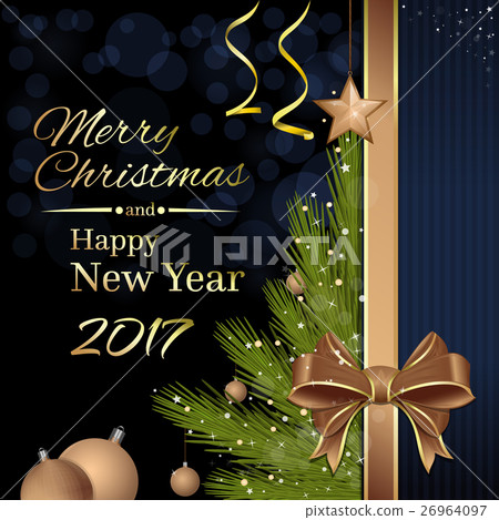 Merry Christmas and Happy New Year 2017 26964097