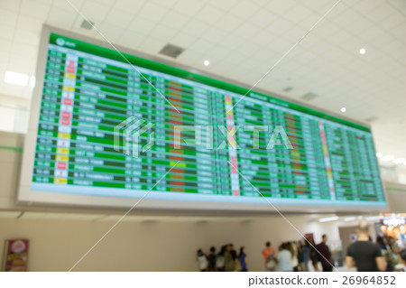the flight schedule in the airport. the flight schedule in the airport. 26964852