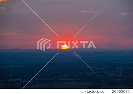 Superb view, sunset of Monsaras, Amazing sunset at Monsaraz Portugal Superb view, sunset of Monsaras, Amazing sunset at Monsaraz Portugal 26965083