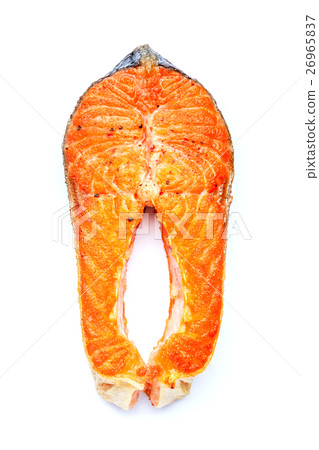 Crispy roasted salmon steak Crispy roasted salmon steak 26965837