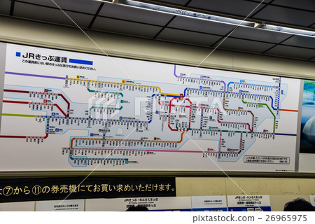 JR大阪站價格表的路線圖 JR大阪站價格表的路線圖 26965975