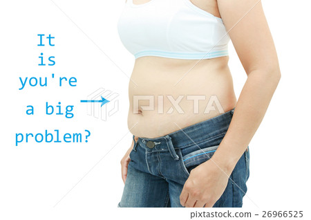 abdominal surface of fat woman 26966525