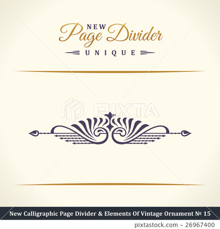 New Calligraphic Page Dividers and Elements of New Calligraphic Page Dividers and Elements of 26967400