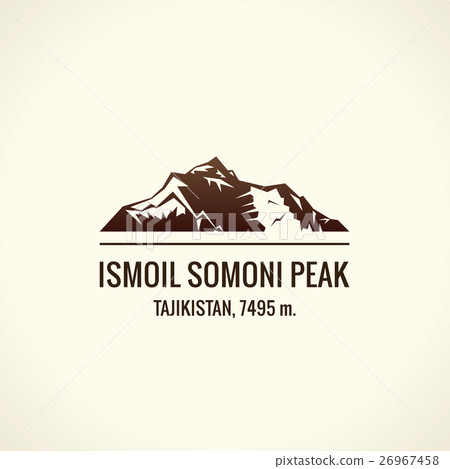 Mountain tourist vector logo. Emblem Mount Mountain tourist vector logo. Emblem Mount 26967458