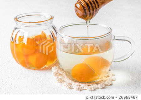 Herbal drink of kampo and honey hot drink of honey and the kumquat 26968467
